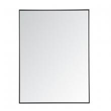  MR43648BK - Metal Frame Rectangle Mirror 36 Inch in Black