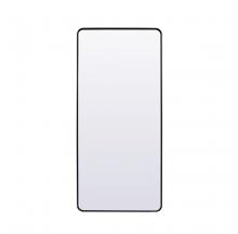  MR80FL3272BK - Soft Corner Metal Rectangle Full Length Mirror 32x72 Inch in Black