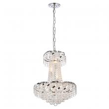  VECA1D18C/RC - Belenus 6 Light Chrome Pendant Clear Royal Cut Crystal