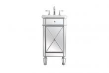  VF11019SL - 19 in. Single Bathroom Vanity set in antique silver