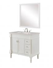  VF13036AW - 36 In. Single Bathroom Vanity Set In Antique White