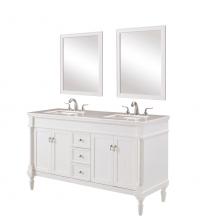  VF13060DAW - 60 In. Single Bathroom Vanity Set In Antique White