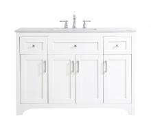  VF17048WH - 48 Inch Single Bathroom Vanity in White