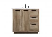  VF19436NT - 36 Inch SIngle Bathroom Vanity In Natural Oak