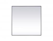  MR44848BK - Metal Frame Square Mirror 48 Inch in Black