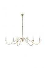  LD5056D60SG - Rohan 60 Inch Chandelier in Satin Gold