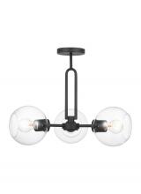  7755703EN7-112 - Three Light Semi-Flush Convertible Pendant