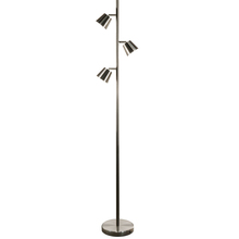  625LEDF-SC - 3 Light LED Floor Lamp, Satin Chrome Finish