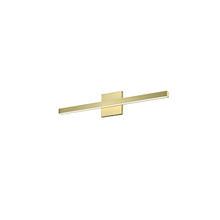  ARL-2518LEDW-AGB - 18W Vanity, Aged Brass with Frosted Acrylic Diffuser