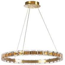  CMA-2428LEDC-AGB - 34W LED Camila Chandelier w/ Clear Acrylic