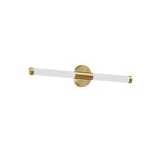  CVT-2412LEDW-AGB - 12W Wall Sconce, Aged Brass w/ White Acrylic Diffuser