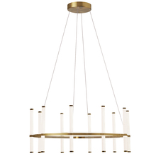  CVT-3260C-AGB - 60W Chandelier, Aged Brass with White Acrylic Diffuser