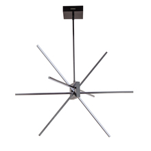  SUM-34P-MB - 46W LED Pendant Matte Black with White Acrylic Diffuser