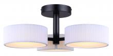  LSF288A03BK - CARMYNN 21.13 in. 3 Light Integrated LED Black Modern Semi Flush