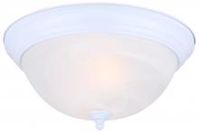  IFM41111 - 11 IN 2 Bulb Flush Mount Alabaster Glass 60W Type A 11 IN W x 5 1/8 IN H