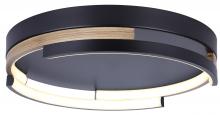  LFM283A15BKB - AZRIA 15 in. 4 Light Integrated LED Matte Black Modern Flush Mount