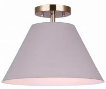  ISF1076A01MGG - Talia 1 Light Semi Flush, Gold Finish