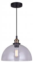  IPL674B01BKG - Thea 1 Light Pendant, Black Finish