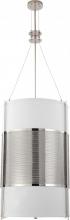  60/4332 - Diesel ES - 6 Light Vertical Pendant w/ Slate Gray Fabric Shade - (6) 13w GU24 Lamps Incl.