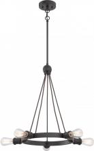  60/5725 - Paxton - 5 Light Chandelier - Aged Bronze Finish