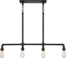  60/5794 - Iron - 4 Light Island Pendant - Industrial Bronze Finish