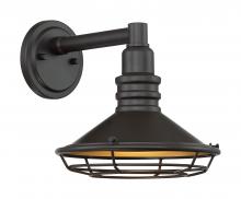  60/7041 - Blue Harbor - 1 Light Sconce with- Dark Bronze and Gold Finish