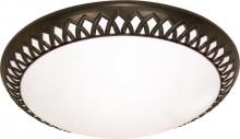  60/926 - Rustica - 3 Light CFL - 27" - Flush Mount - (3) 18w GU24 / Lamps Included