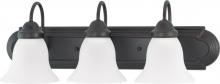  62/1025 - 3 Light - Ballerina LED 24" Vanity Wall Fixture - Mahogany Bronze Finish - Frosted Glass - Lamps