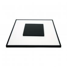  62/1520 - 26 watt; 13" Flush Mount LED Fixture; Square Shape; Black Finish