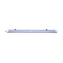  65/833 - 4 Foot; LED Tri-Proof Linear Fixture with Integrated Microwave Sensor; CCT & Wattage Selectable;