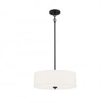  M70109MBK - 3-Light Pendant in Matte Black