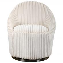  23578 - Crue White Swivel Chair