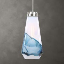  22197 - Uttermost Windswept Blue & White 1 Light Mini Pendant