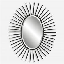  09800 - Starstruck Black Oval Mirror