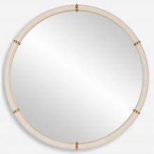  09950 - Uttermost Cyprus White Round Mirror