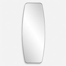  09977 - Caspian Curved Black Dressing Mirror