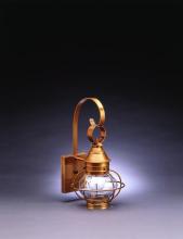 Northeast Lantern 2511-AC-MED-CLR - Caged Onion Wall Antique Copper Medium Base Socket Clear Glass