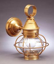 Northeast Lantern 2515-AC-MED-OPT-NS - Caged Onion Wall Antique Copper Medium Base Socket Optic Glass No Scroll