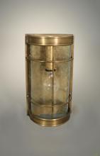  351-AB-MED-FST - Nautical Wall Sconce Antique Brass Medium Base Socket Frosted Glass