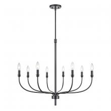  81517/8 - Newland 34'' Wide 8-Light Chandelier - Matte Black