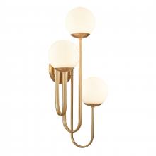  89674/3 - Caroline 28'' High 3-Light Right Sconce - Brushed Gold